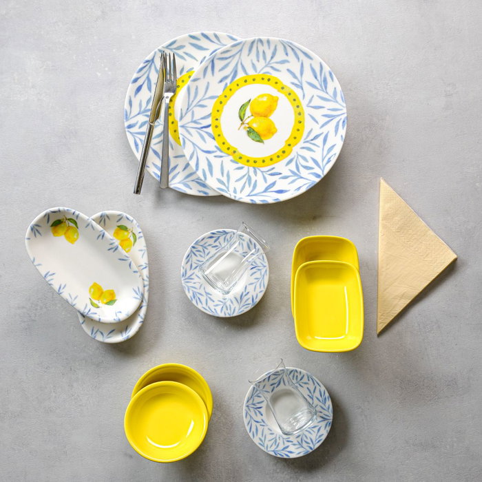 Hermia Juego de Desayuno de 26 Piezas Multicolor